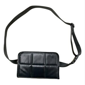 Amanda Uprichard Black Quilted Belt Bag
